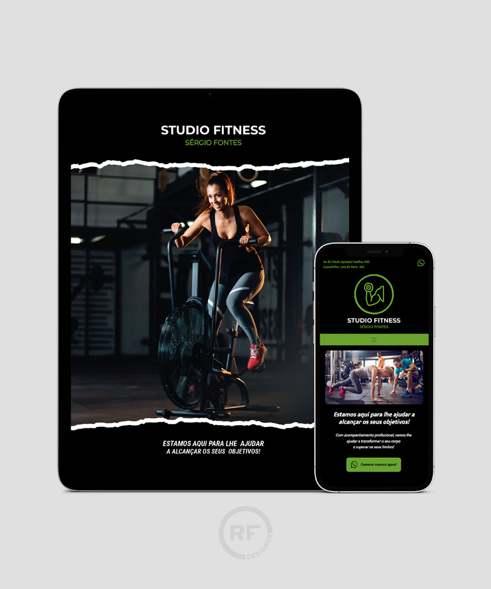 Criação de Landing Page, Marketing Digital, Gestão de Redes Sociais e Tráfego Pago para Studios de Musculação