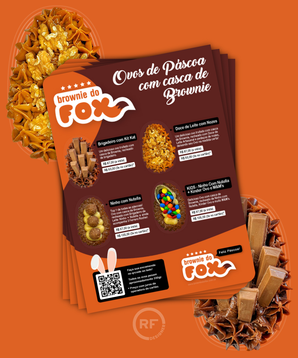 Criação de Logomarca, Identidade Visual, Materiais de Divulgação para Empresas de Brownie